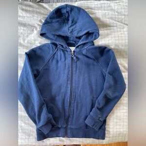 Mini Boden Navy Blue Zip-Up Hoodie 7/8